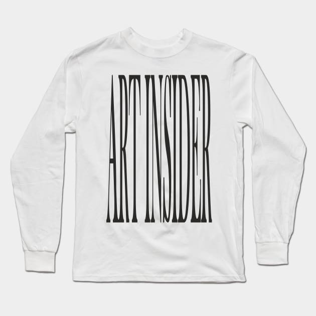 ART INSIDER V.3 (black print) Long Sleeve T-Shirt by aceofspace